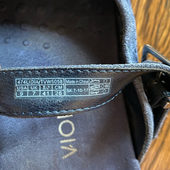 Vionic Lidia Suede Mules Size 9 Navy Blue Mary Jane Slip-On Women’s Shoes - Picture 8 of 8